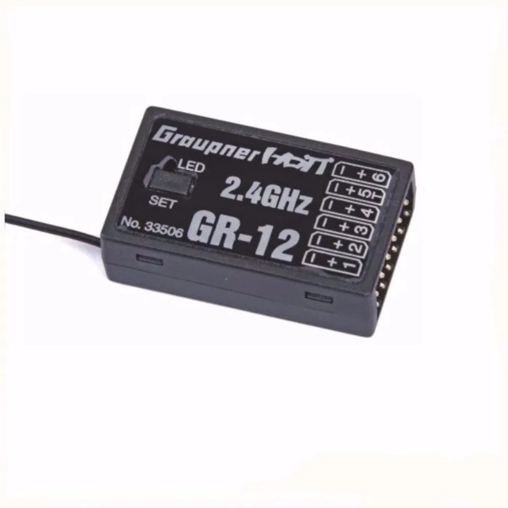 

Graupner HoTT GR-12 2.4GHz 6-Channel Receiver for RC Transmitter Remote Control Parts