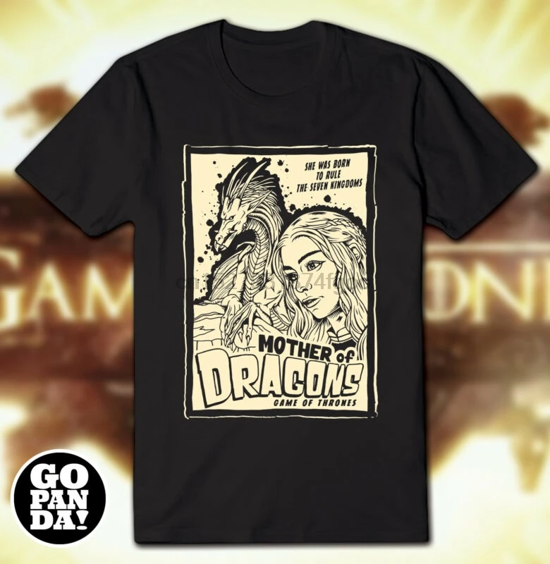 Футболка Maglia Игра престолов Khaleesi Daenerys Targaryen Dracarys Trono Spade | Мужская одежда