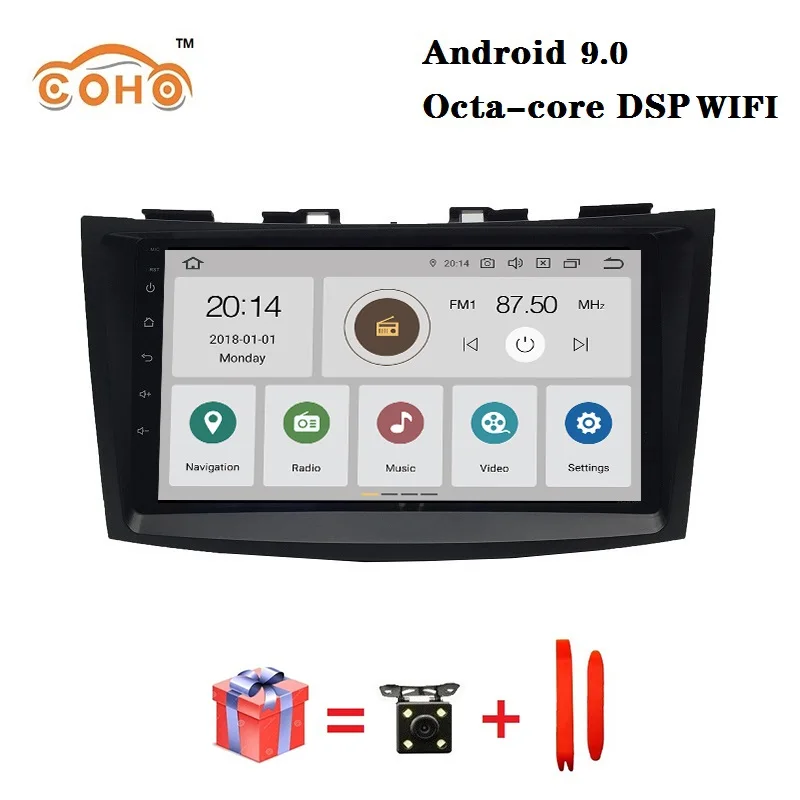 

Car audio Android 9.0 8-core 4/64G for 2012 SUZUKI Swift with radio BT GPS navigation support WIFI DSP and Carplay