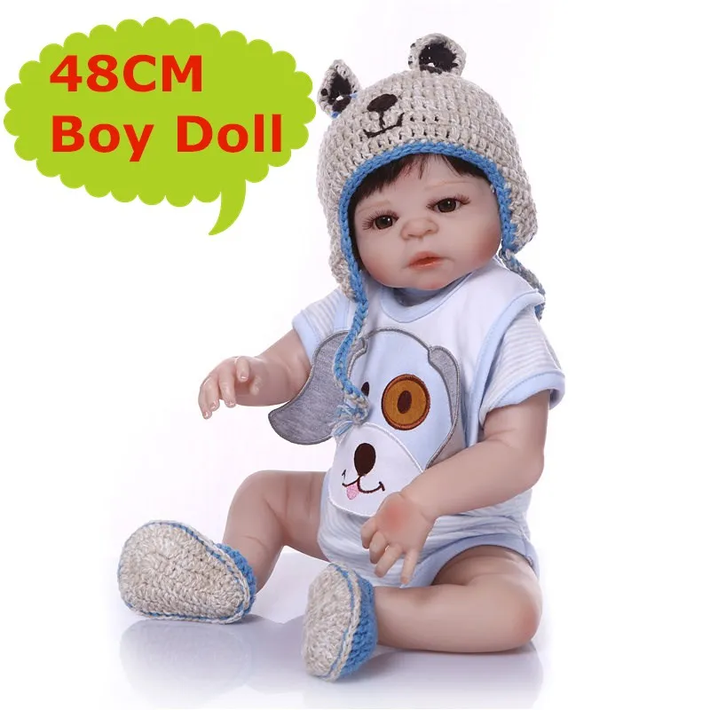

NPK 19inch bebe reborn doll hot sale toys cheap slicone reborn baby dolls 48CM Christmas Gift Bonecas Kids Toys