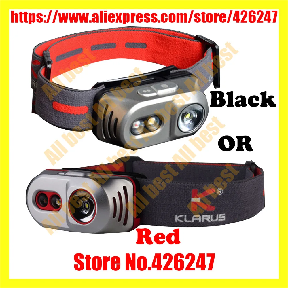 

KLARUS H1A Titanium headlight XP-L V6 LED max. 550LM lighting levels + 14500 Battery with Micro-USB Charging Port