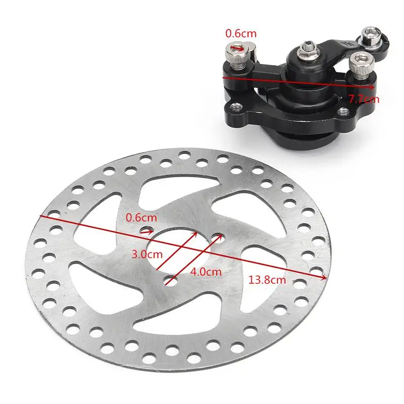 Газовый мини Байк Задний дисковый тормозной суппорт набор 140 мм роторы Электрический Скутер ATV