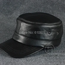 Мужская Горячая Распродажа плюс размер осень зима овчина мужская бейсбольная Кепка Натуральная Кожаная шапка с мехом