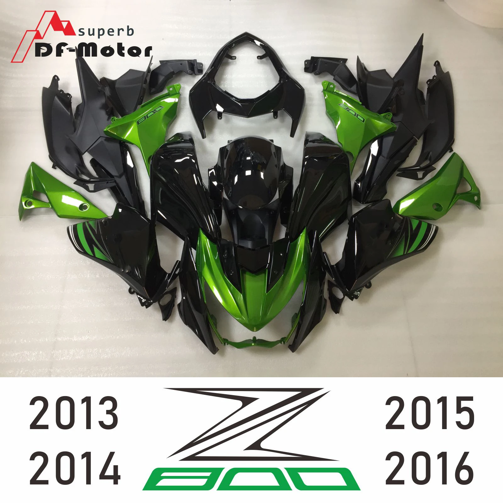 В комплекте Высокое качество впрыска ABS пластик обтекатели комплект для Kawasaki Z800 2013-, 13, 14, 15, 16 лет Оранжевый матовый черный кузов - Цвет: Picture shown 1