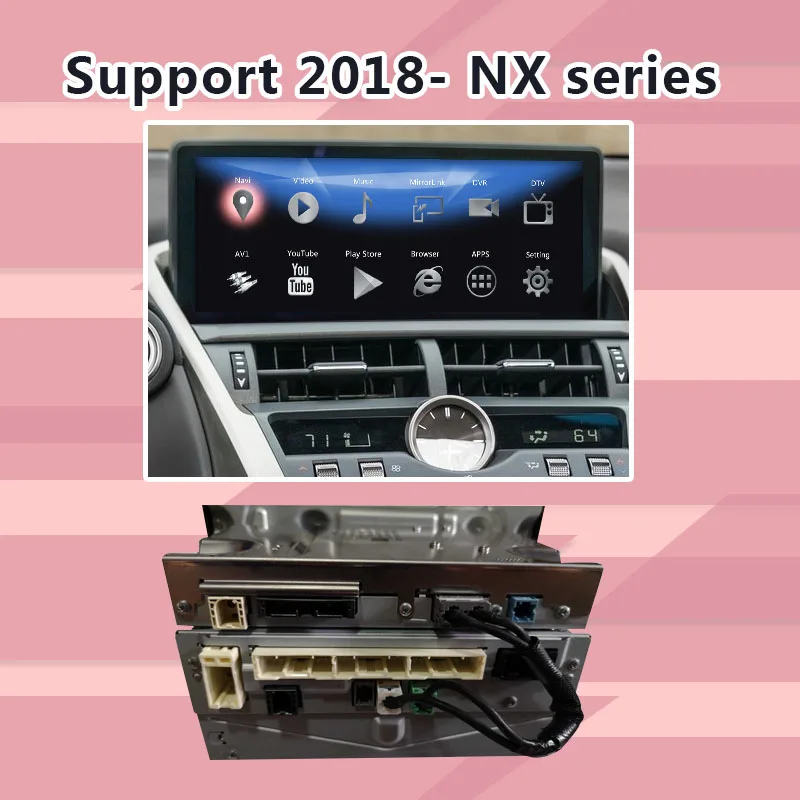 Android/carplay интерфейсная коробка для Lexus NX200t NX300h NX300 NX- и т. д. видео интерфейс gps навигация по lsailt