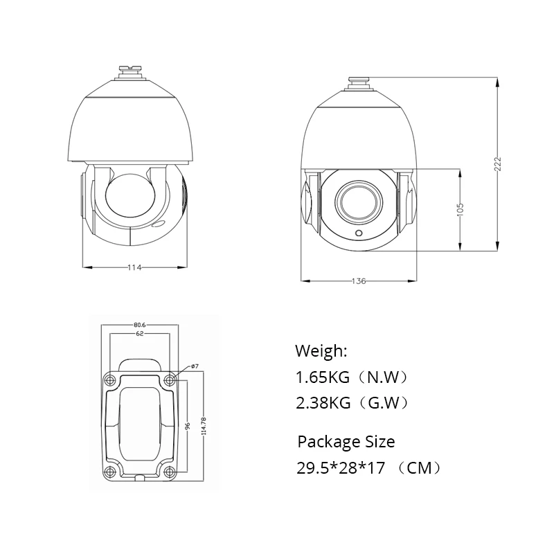 XMEYE 6.0MP POE 20X PTZ Dome IP Camera Outdoor SONY335 Human Optical Zoom IR 60M CCTV Security Waterproof G.Craftsman