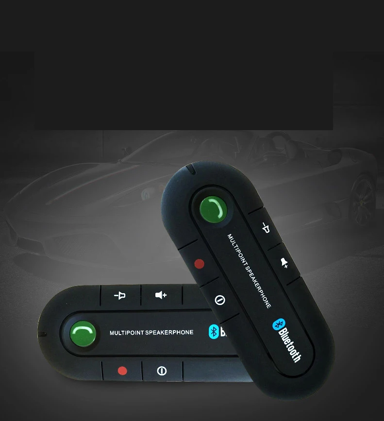  Car sound player Bluetooth receiver Sun visor Car Bluetooth Handsfree Bluetooth speaker Car Bluetoo