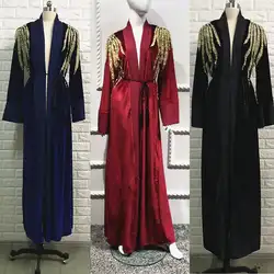 Абайя женский Восточный халат бархат абайя Турция мусульманское платье хиджаб Катар Рамадан Восточный халат из марокена платье из Дубая