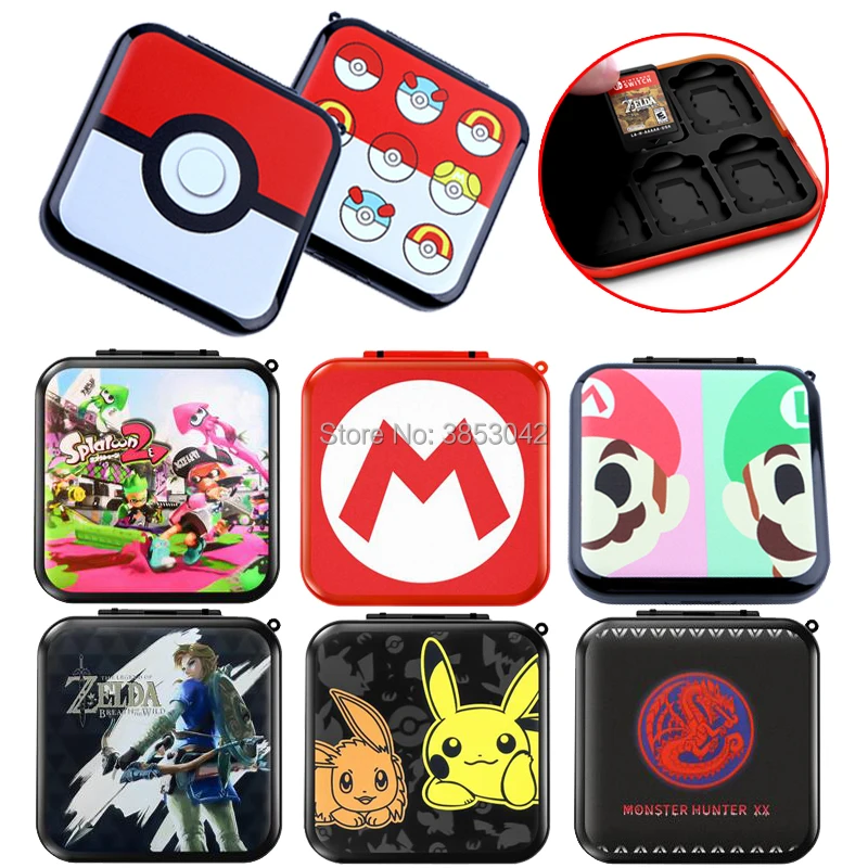 Waterproof Anti-Shock Game Card Storage Box with 12 Game Card Slots and 12 Micro SD Card Holders for Nintend Switch (1)
