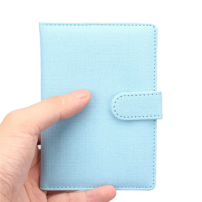 XZXBBAG однотонная дорожная сумка для паспорта из искусственной кожи на застежке, чехлы для паспорта, защитный рукав для мужчин и женщин, чехол для паспорта, держатели для карт - Цвет: Blue