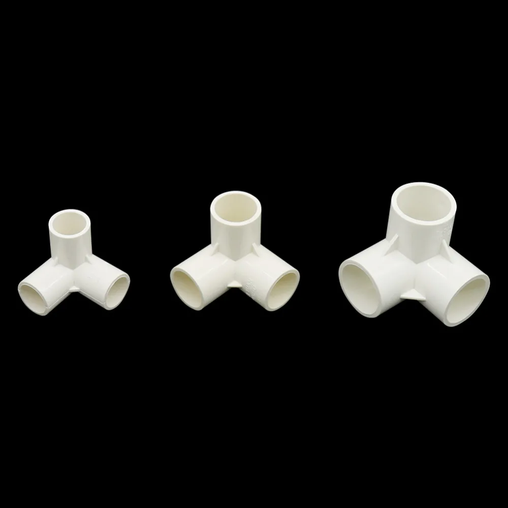 

PVC 3-Way Tee Inner Diameter 20/25/32mm Tee Pipe Connectors Garden PVC Water Pipe Joint Agriculture Tools 20 Pcs
