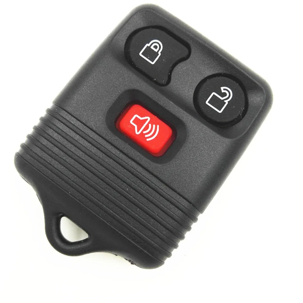 

3 Buttons Red Button with Pad Keyless Remote Key Fob Shell Case For Ford Explorer Mercury Mazda No Chips Inside