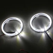 FSYLX 80 мм светодиодный ангельские глазки halo светильник светодиодный DRL angel eye для автомобиля мотоцикла головной светильник ксенон белый 80 мм ангельские глазки