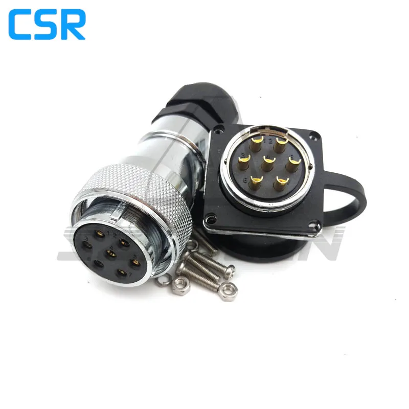 Connettore Impermeabile Serie Wf28 Connettore Spina E Presa A 7Pin, Connettore Powercable Industriale, Connettore Aeronautico Impermeabile