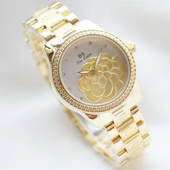 

Classic diamonds Gold Watch Women Quartz Watches Ladies Fashion Brand Luxury Watch Female Clock Relogio Feminino Montre Femme