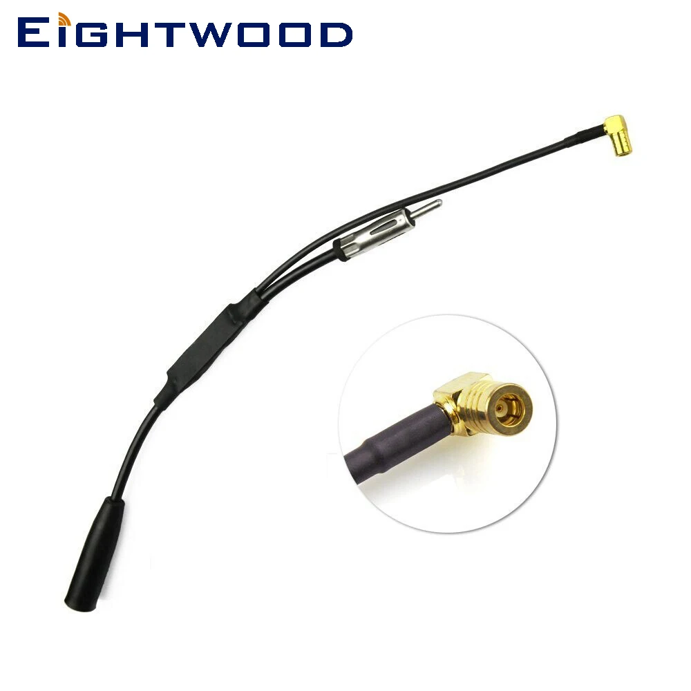 DAB Car Aerial DAB Antenna SMB Splitter Cable Digital Radio Amplifier for JVC