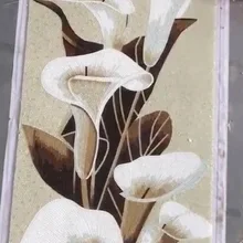 Цветок сила, стеклянная мозаика арт Фреска дизайн для стены