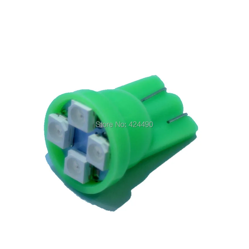 AORUNYEBAO 1000 шт. автомобилей лампа T10 W5W 194 168 4 SMD 2835 1210 светодио дный белый клиновые лампочки боковые индикаторы 12 В для авто