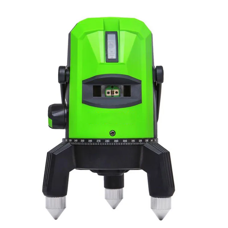 

2-Line Green Laser Level Meter Caster Horizontal And Vertical 360 Rotation Self-Leveling Level Construction Measurement Tool
