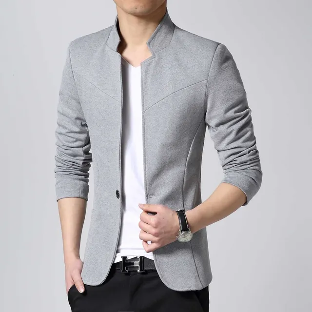 Korean Version New 2016 Men Blazer Jacket Casual Fashion Styles High