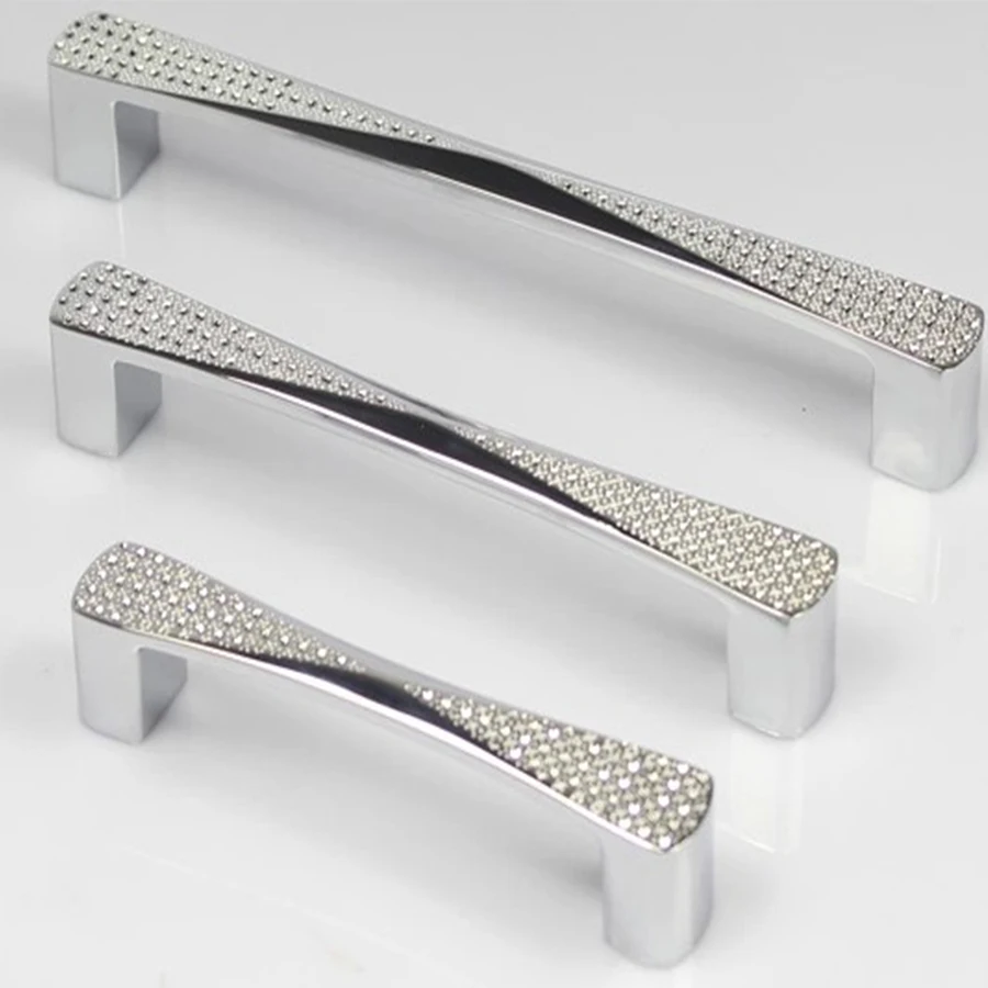 10pcs Fake Crystal Super Light Cabinet Handles Imitation Diamond