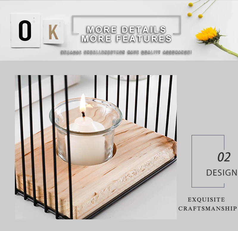 candlestick holder lantern vintage candles holder pillar candle holder wooden lantern (4)