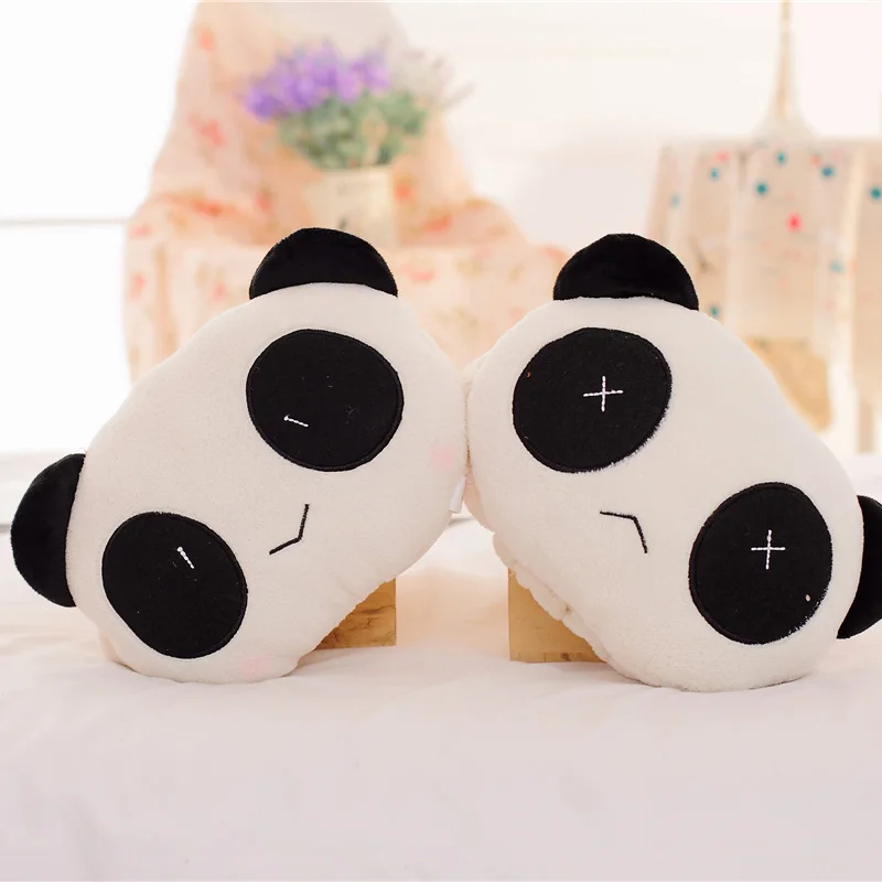 2017 New 2 Pcs Panda Car headrest Neck Soft Pillow Plush Toy Cute Cartoon Comfortable Lovely Animal Pattern Seat Cover | Игрушки и хобби