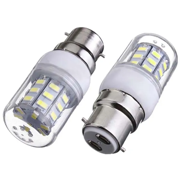 8 Pcs Lâmpada Milho B22 LED de Alta Potência 5730 SMD Luz Da Lâmpada de Poupança de Energia-Branco Quente