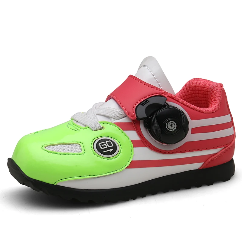 

Boys Girls Cycling Shoe Zapatillas Hombre Professional Children Self-locking Cycling Sneakers Bicycle Non-slip Kids' Bike Shoes