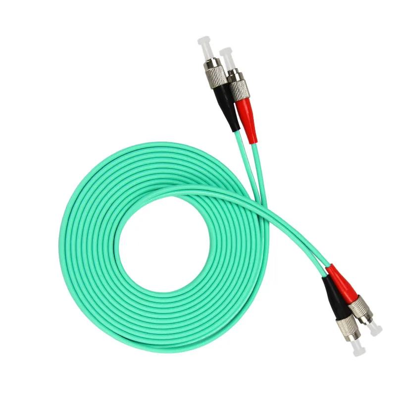 

3m (10ft) FC UPC to FC UPC Duplex OM3 Multimode PVC (OFNR) 3.0mm Fiber Optic Patch Cable