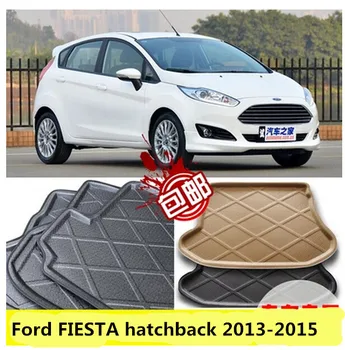 

Trunk Tray Liner Cargo Mat Floor Protector foot pad mats For Ford FIESTA hatchback 2013-20176 2colors