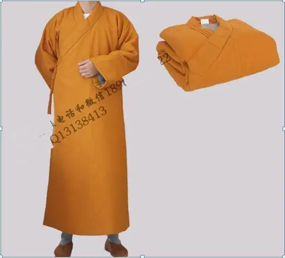 Buddhist monk Winter monk service Big gown robe Chinese monk robein