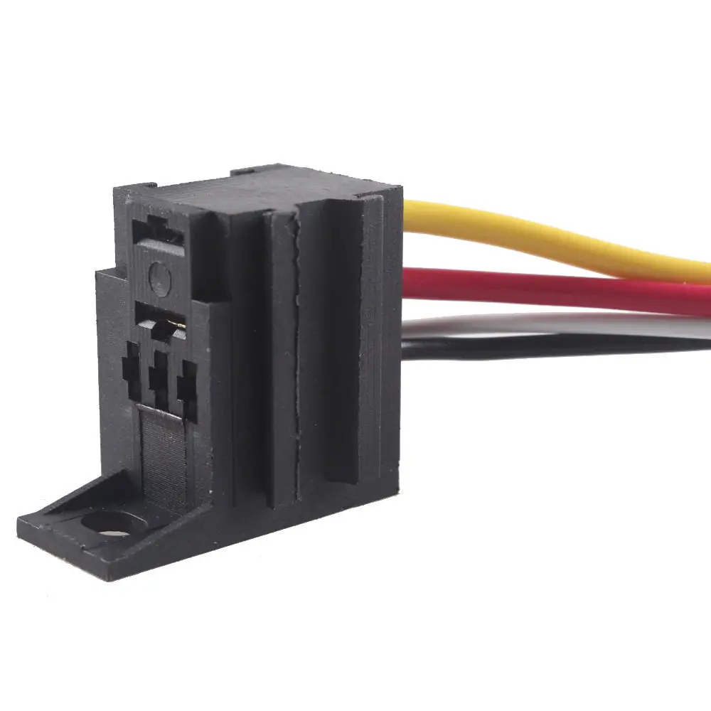 Ee Supporto 5 Pz Fai Da Te Auto Motor 12 V 12 Volt 30A Amp Duty Relay Socket Harness 4 Pin Filo Relè Auto Accessori