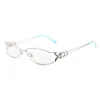 Mariposa de aleación de las mujeres elegantes marcos de lentes para mujer Ópticas Clásicas gafas de ojo de marcos para cristales miopía gafas ► Foto 2/6