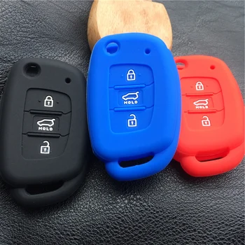 

Silicone rubber car key case cover for Hyundai VERNA ELANTRA Wyatt null 3 button floding key case cover