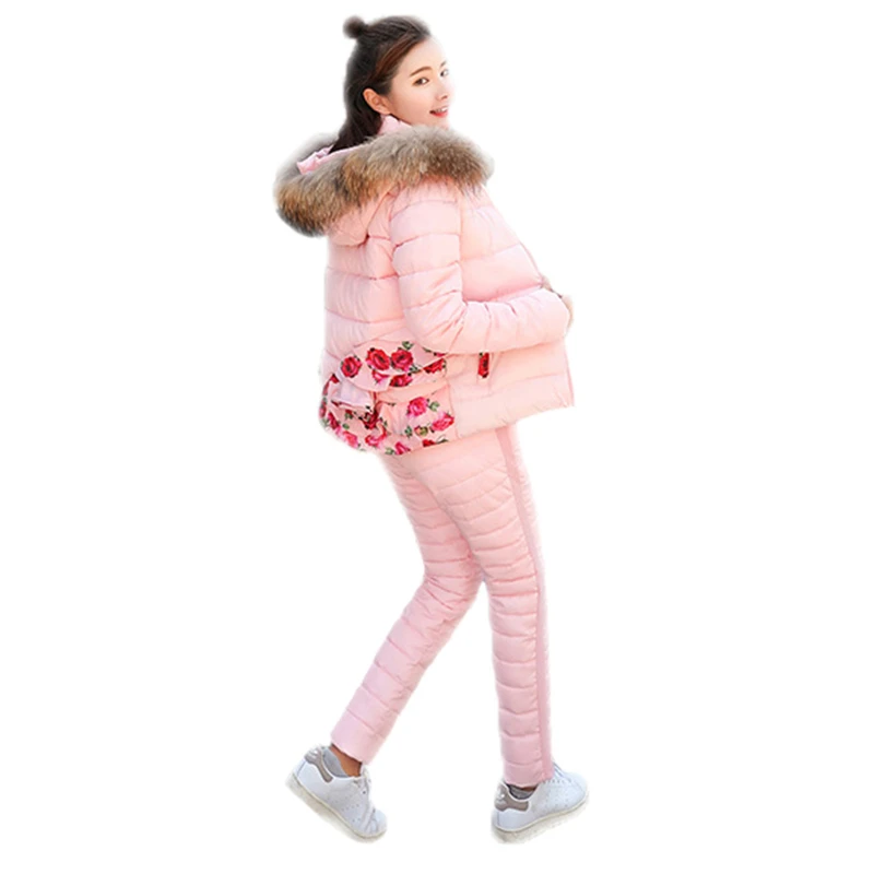faux fur tracksuit