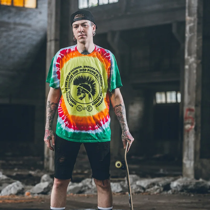 tie dye shirt outfit men