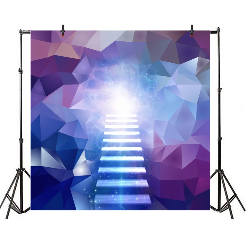 Laeacco 3D Design Stars Light Bokeh Gradient Color Photography Backgrounds Customized Photographic Backdrops For Photo Studio