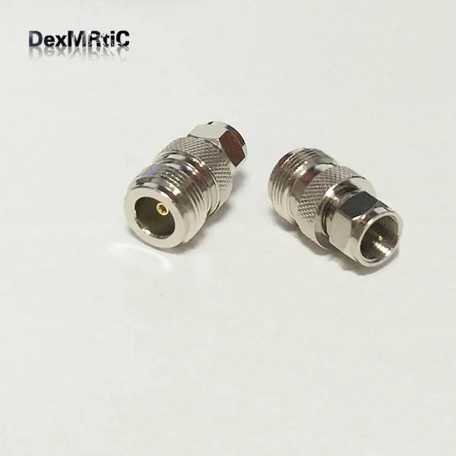 

1PC NEW N Female Jack to F Male Plug RF Coax Adapter convertor Straight Nickelplated wholesale