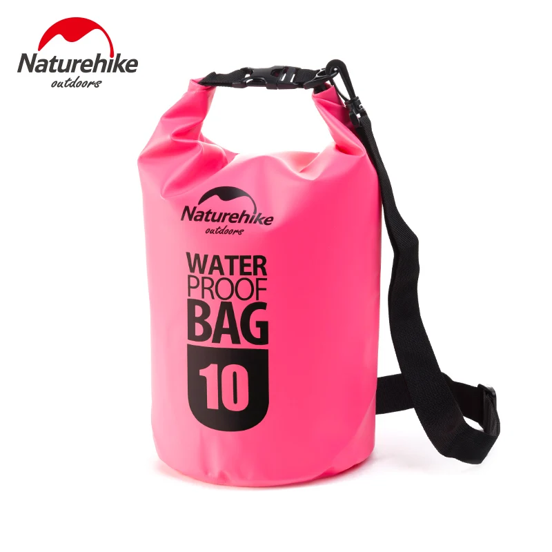 NatureHike Factory 500D сумка для воды Водонепроницаемая сумка для активного путешествия на плотах сумка для плавания пляжа кемпинга складной рюкзак тканевый резервуар для воды - Цвет: 10L Pink