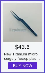140mm com Pinças Oftálmicas da Cirurgia dos Círculos de 0.5mm Pinça Oftálmica Titanium Scissor 31 Beleza e saúde