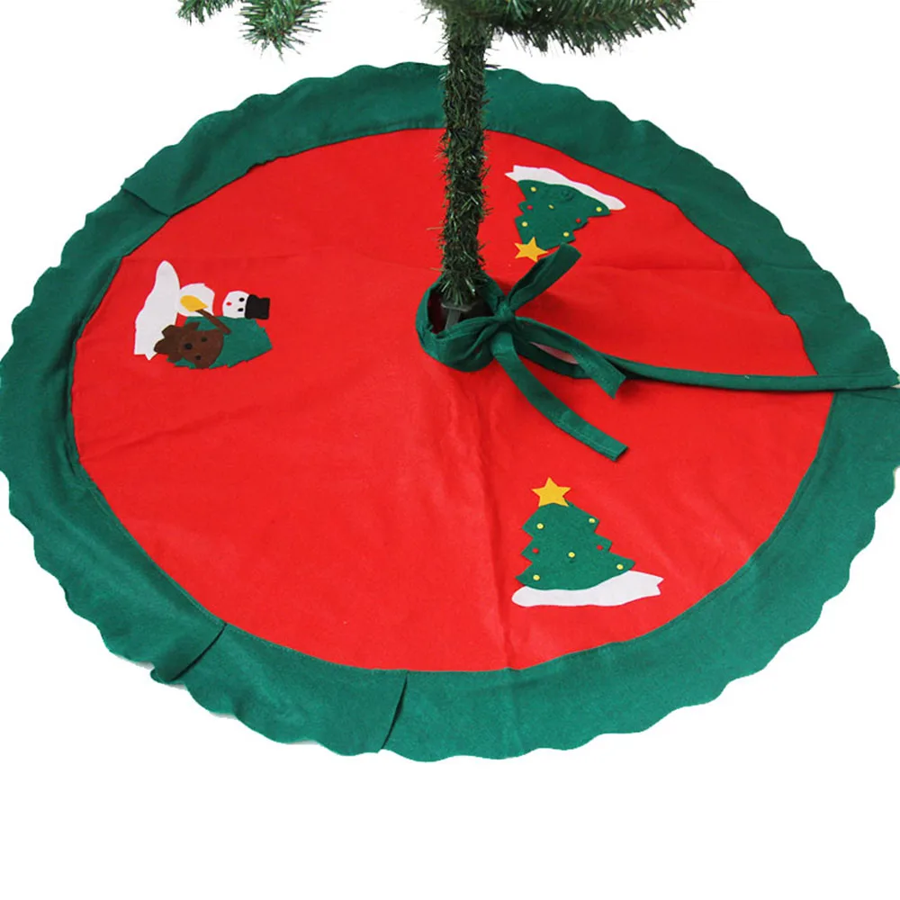 Винтажная юбка с изображением Санта-Клауса и снеговика, украшение на Рождество