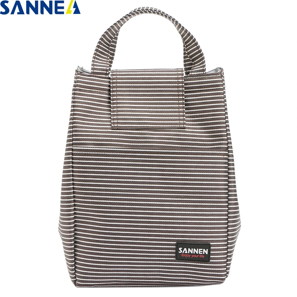 

SANNE 8LThermal Insulation Lunch Bags Picnic Food Lunch bags for Women Student Stripe Simplicity Portable Lunch Bag YQ809
