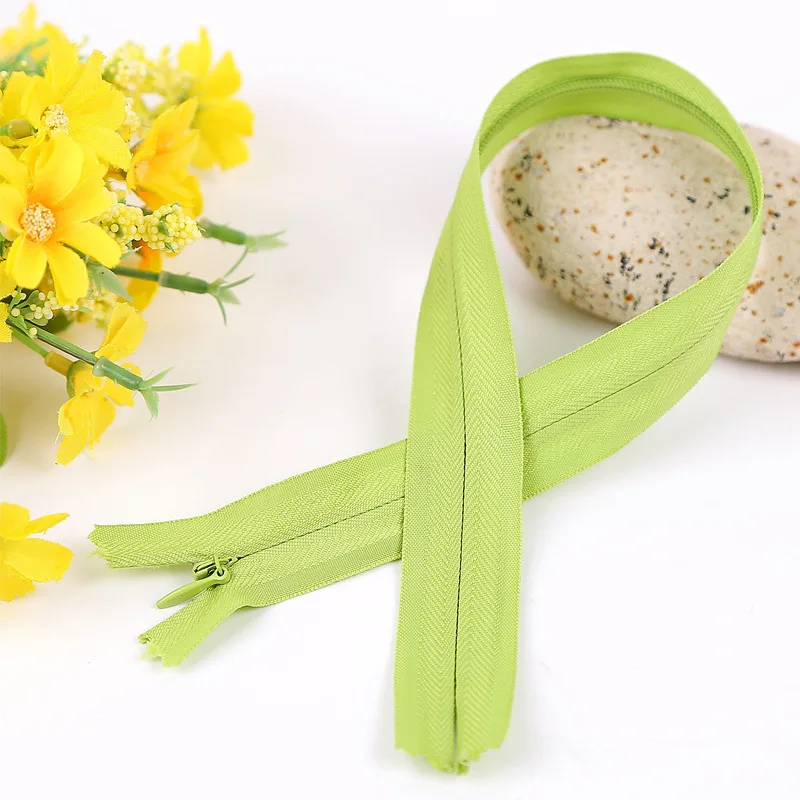 10 шт. Meetee 3 #20 см 40 50 60 Невидимые молнии DIY нейлоновая катушка молния для шитья