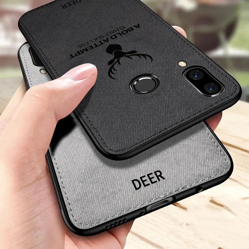 

Cloth Phone Case For Honor 10i 20i 9X 8S 8A 8X 8C Deer Case For Huawei P Smart Z Y9Prime 2019 Mate20 P20 P30 Pro Lite Cover Case