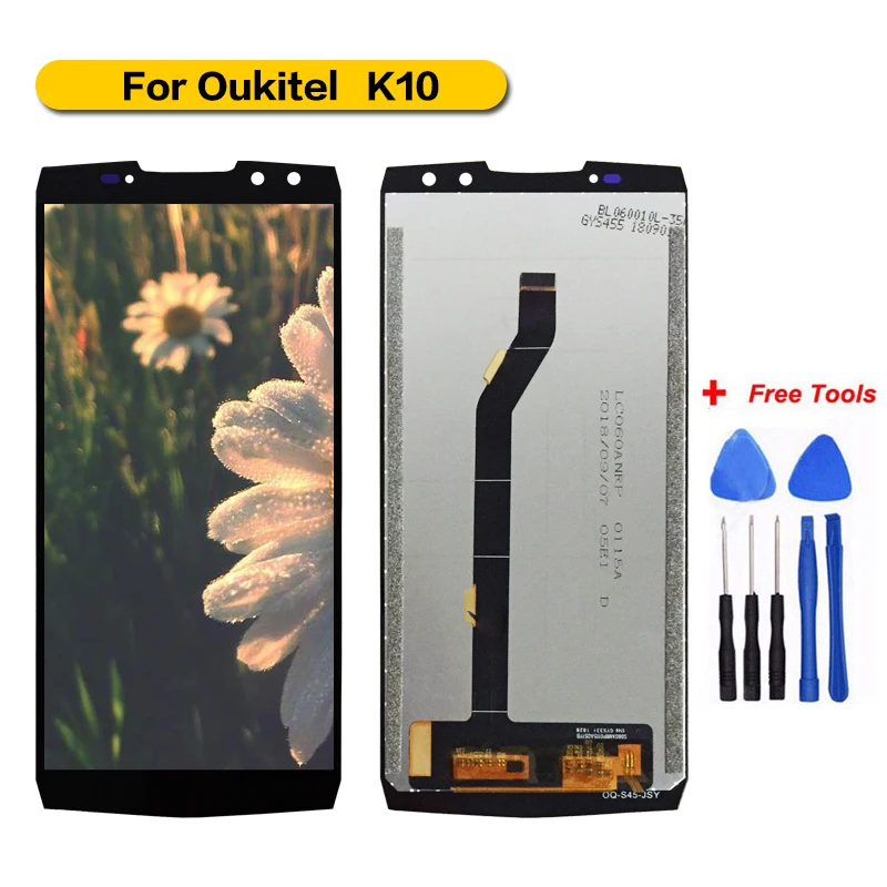 

100% Tested For Oukitel K10 Display+Touch Screen Assembly Screen For Oukitel K10 with Free Tools