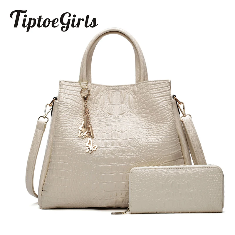 

Personality Crocodile Pattern Girls Handbags Female 2019 New Shoulder Bags for Women Fashion Simple Shoulder Messenger Bags