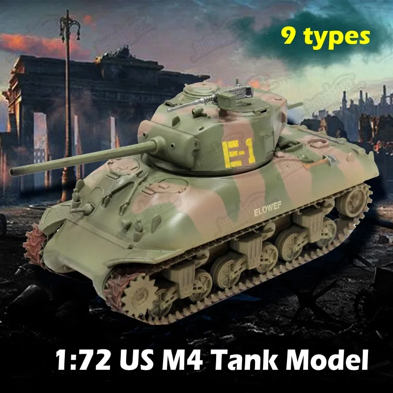 Статические Весы Модель 1: 72 США М4 Шерман Танк модель готовая цветная модель танк Коллекция DIY