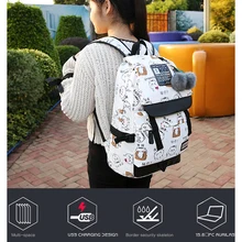 2019 New Emoji Travel Women Backpack Pompom Shoulder Bag Teenage Girls Best Travel Laptop Work Backpacks