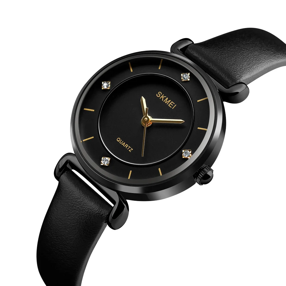

Minimalist style wristwatch creative design Dot and Line simple stylish quartz fashion watch Watch Women Rhinestone Watches